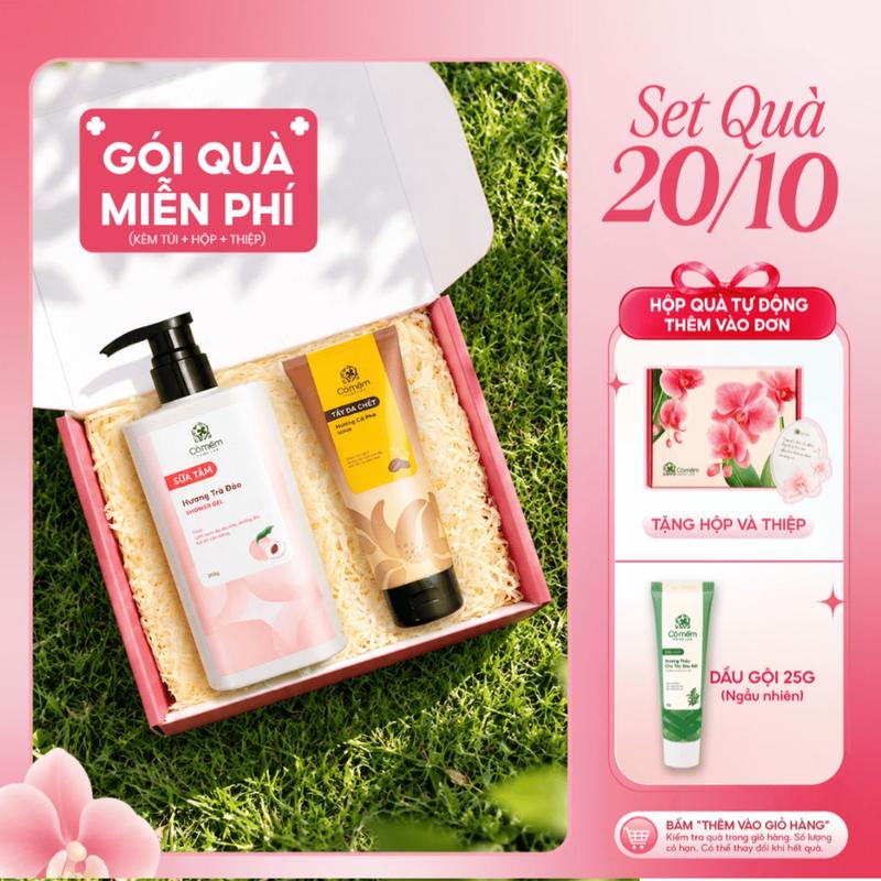 Combo Sữa Tắm & Tẩy Da Chết Body Cỏ Mềm 120g | Quà Tặng Mẹ, Vợ, Người Yêu, Đồng Nghiệp, Bạn Bè