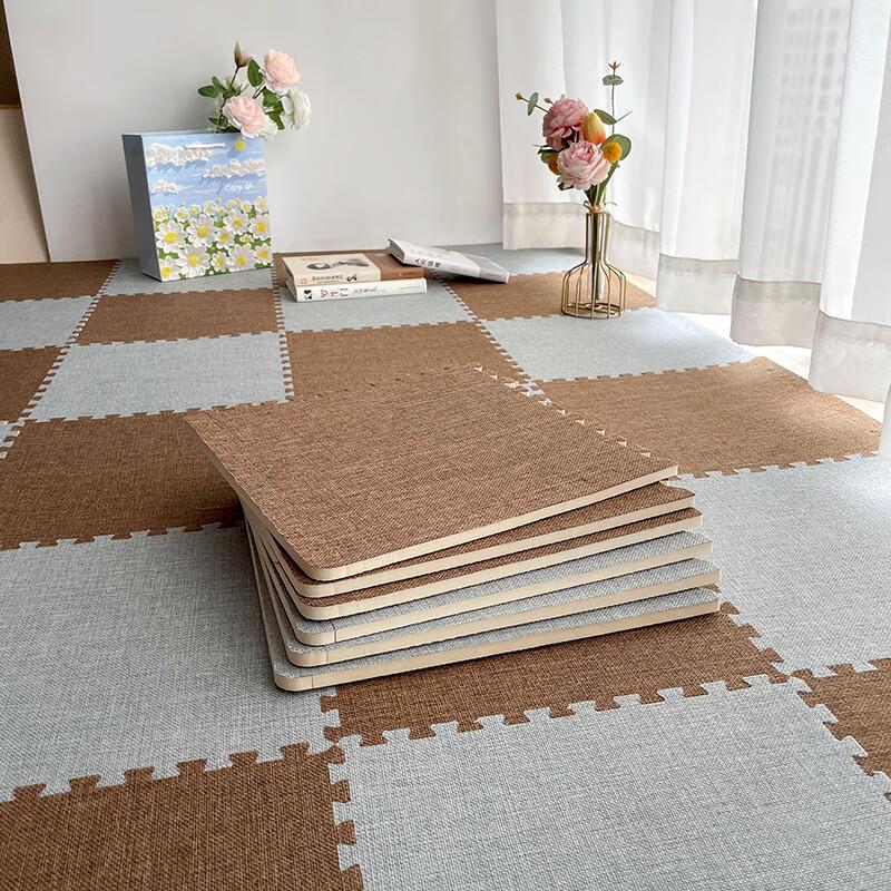 Puzzle mat Shaggy Carpet Tikat Bulu Plush Carpet 30x30cm baby floor mat Non slip rug carpet 6