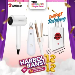 [Exclusive Toko Mama Gigi] GM Bear - Dapat 5 Barang Catokan 2 in 1 (1173) + Hair Dryer Ion (1121/1122) + Penyedot Komedo (1279) + Totebag (1496)