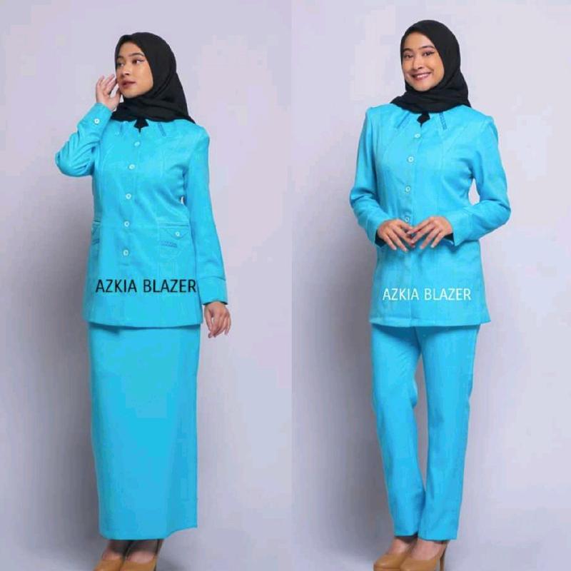 Seragam Biru Himpaudi TK Stelan Rok dan Celana- Blazer Biru Paud-Baju ...