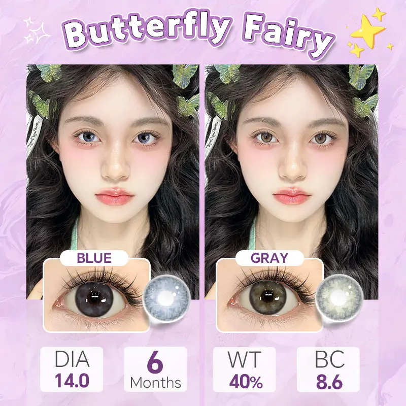 [COD] MYSTICEYES SOFTLENS BUTTERFLY FAIRY LENSA KONTAK NORMAL 14.0 MM