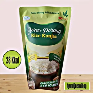 Ready Stok BERAS PORANG rice konjac shiratak hadiitaki kukus   1 Kg Murah   Nasi Food rendah lemak 24 bulan
