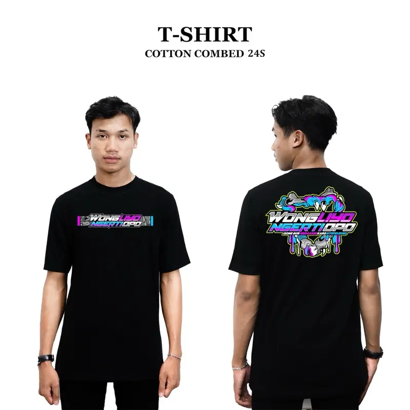 Wong Liyo T-Shirt Benichi.id Kaos Pria Baju Distro Cowok 0