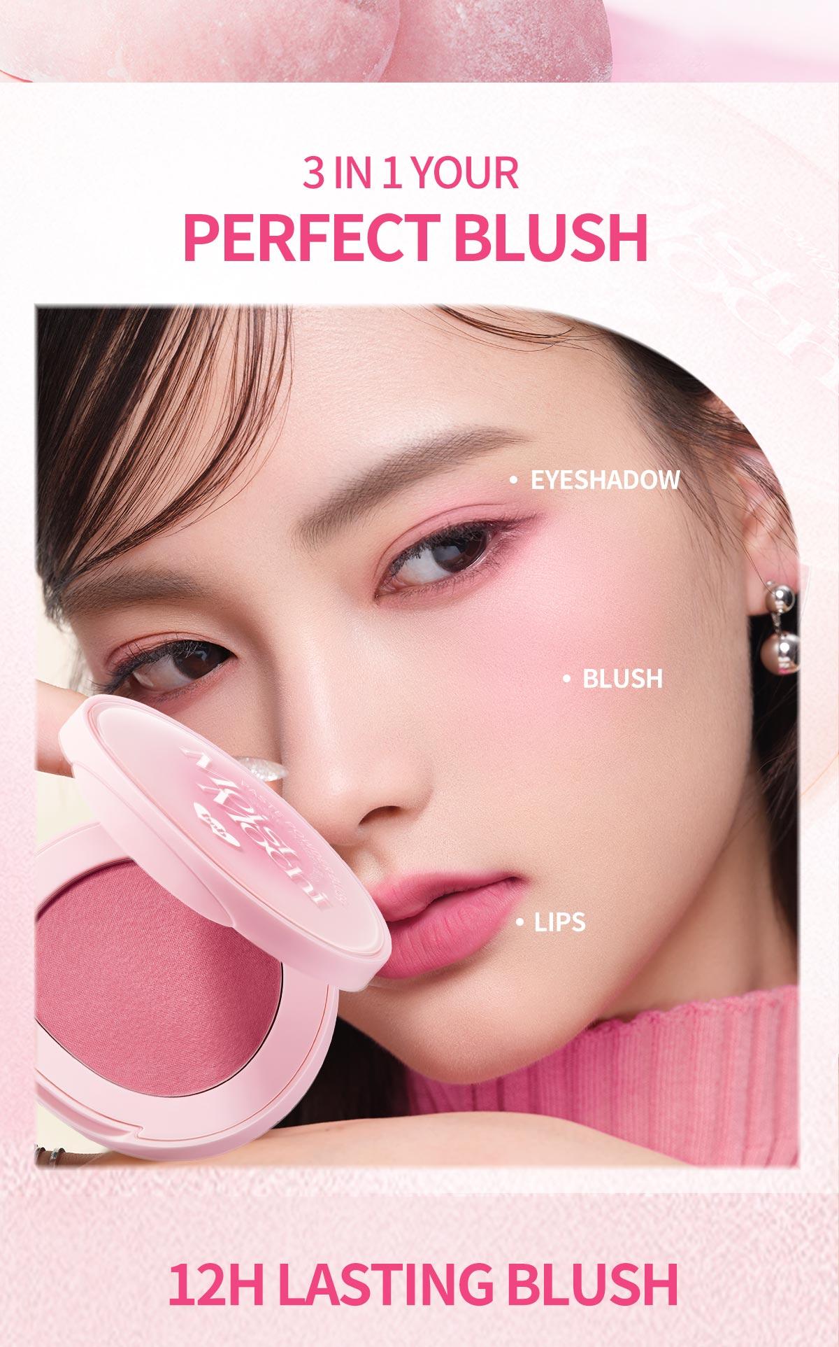 【NEW SHADE】 BNB Barenbliss Moist Mochi Paste Powder Blush 4.5g | Cheek, Lip, Eyeshadow pH-Adjusting Cream Blush On High Pigmented Tahan hingga 12 jam Lasting Color Ringan Blendable & Melembapkan Tampilan Sehat Seharian dengan 3X Botanic Infusion & Vit.E