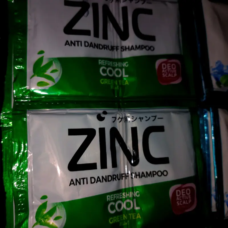 shampo zinc warna hijau 1 lembar isi 24 pcs 0