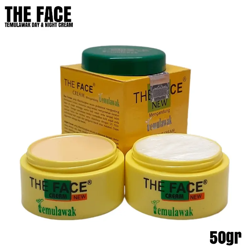 Cream Temulawak THE FACE Siang & Malam Original BPOM 0