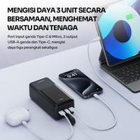 Gambar ROBOT Powerbank 40.000mAh RT40 Fast Charging Black+Gray Original - Garansi 1 Tahun  [BISA COD] dari Robot Official Shop Indonesia Kab. Tangerang 5 Tokopedia