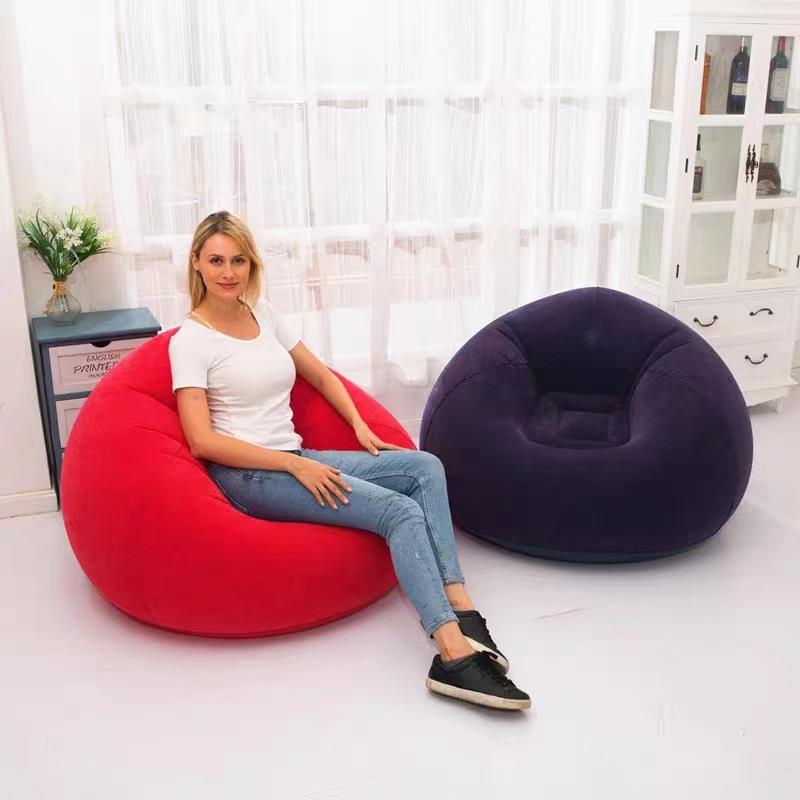 【Dalam Stok 】Sofa Bean Bag Inflatable Sofa Travel Portable Bean Bag Sofa Dewasa Penyimpanan Mudah Lazy Sofa 2