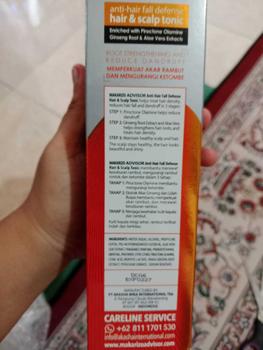 Product Review of Makarizo Advisor Hair & Scalp Tonic 240mL - 2 in 1 Untuk Rambut Rontok dan Ketombe / Memperkuat Akar Rambut from s**5 3