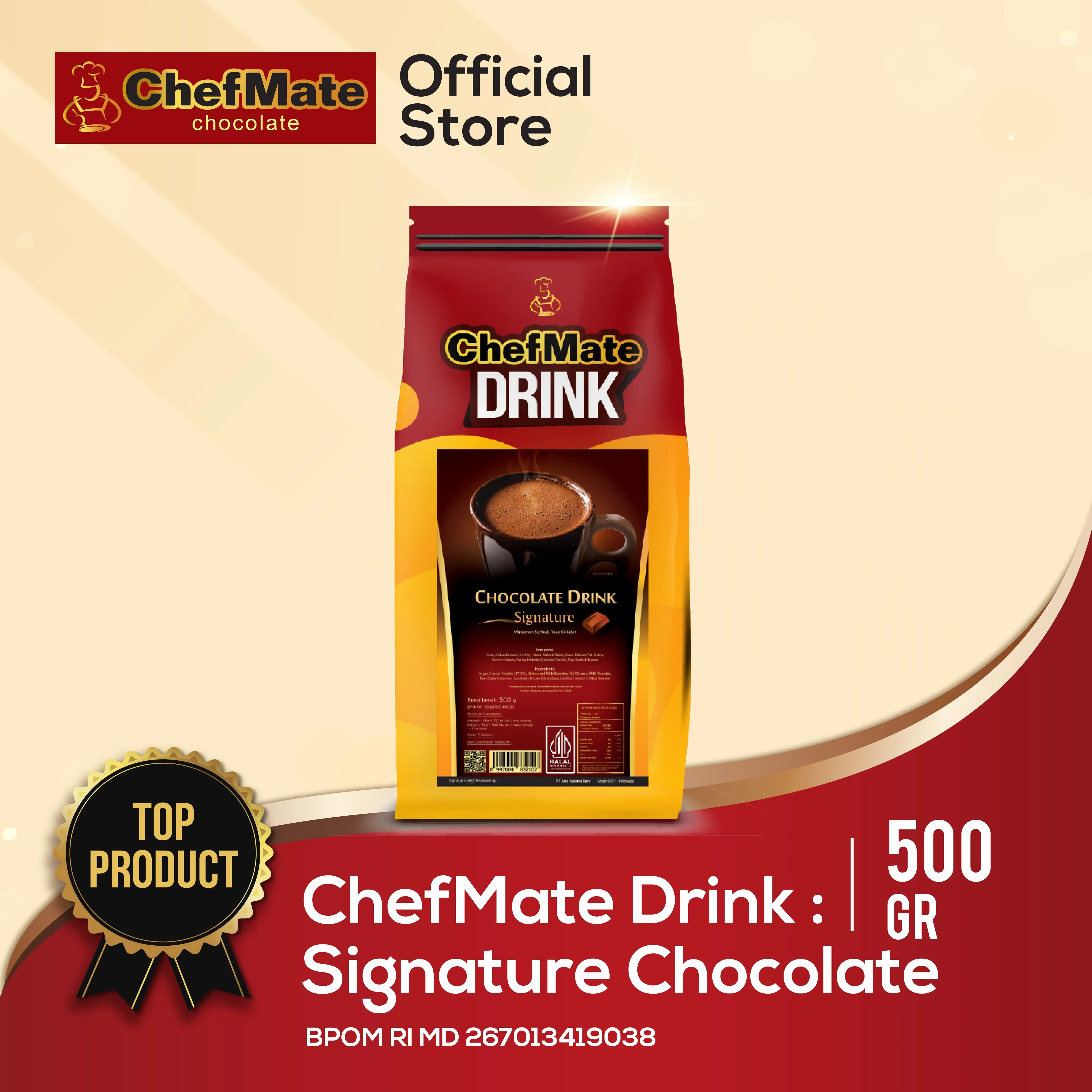 CHEFMATE CHOCOLATE DRINK SIGNATURE 500 GR