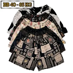 PROMO Celana pendek dewasa wanita - shortpants  Motif BB 40-85 KG Random - celana  Katun  Tidur santai Nyaman boxer Rayon - kulot karet pinggang