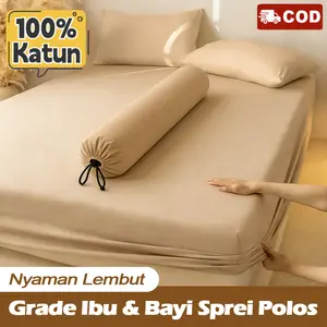 Cadar Seprei Bahan Grade Bayi Sprei Katun Murni 180*200 160*200 150*200 120*200 90*200 T20 T30 Sarung Bantal Guling Tanpa Formaldehida Tanpa Pewarna Fluoresen Sarung Kasur Bungkus Kokoh