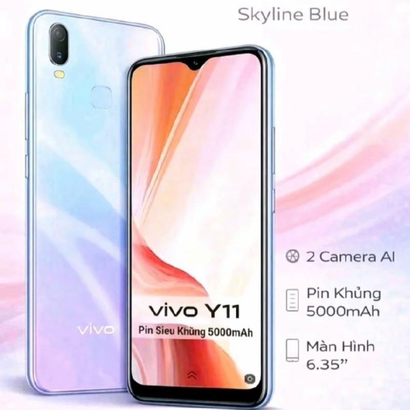 H/ 2nd hand/ VIVO Y11 RAM8/256GB / 2 SIM 2 SÓNG. LƯỚT CHẠM MƯỢT MÀ. KÈM SẠC