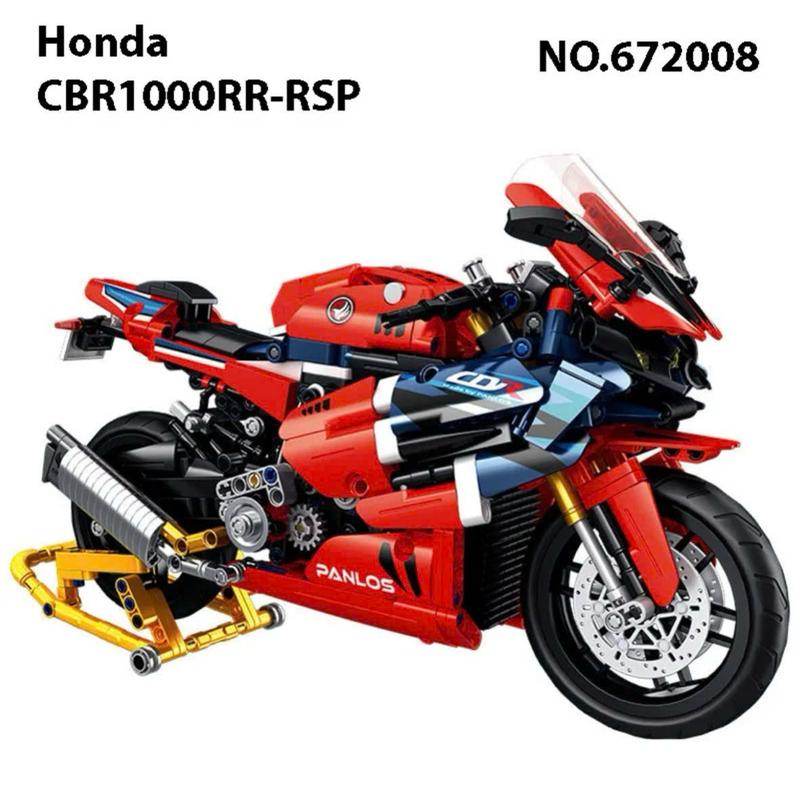 Đồ Chơi Lắp Ráp Mô Hình Xe Mô Tô Phân Khối Lớn HonDa CBR1000RR Kèm Giá Đỡ Xe
