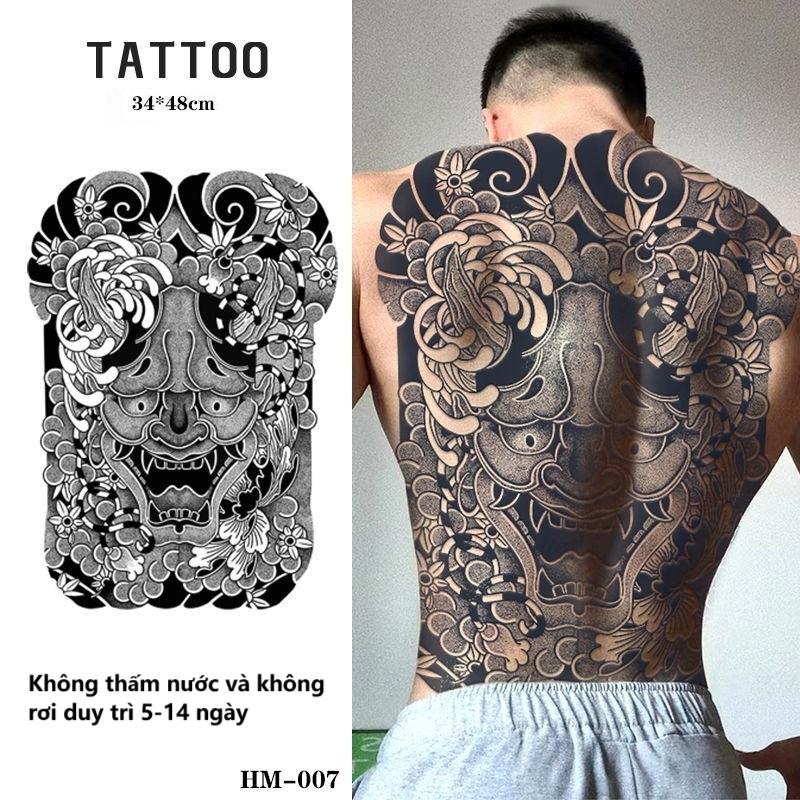 Hình Xăm Dán Tạm Thời Hình Xăm Ma Thuật Không Thấm Nước Kéo Dài Trong 15 Ngày Hình Xăm Giả Hình Xăm Tạm Thời Hình Xăm Tạm Thời Kích Thước Trở Lại Đầy Đủ 48cm * 34cm Zero Tattoo Magic
