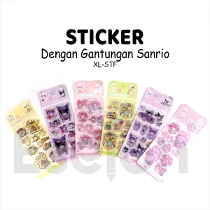 Sticker Sanrio Air Manik manik / DIY Gantungan Kunci Sanrio