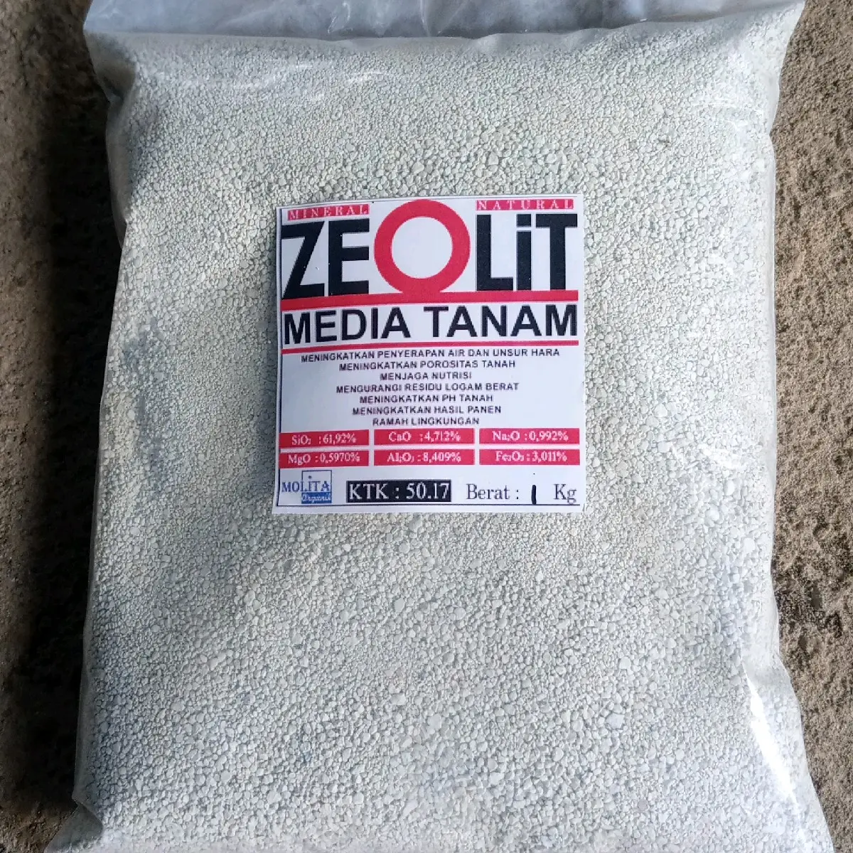 Zeolit media tanam dan bahan pertanian