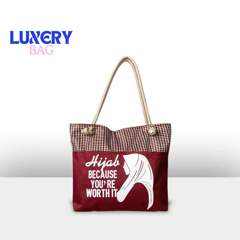 [ BELI 1 GRATIS 1 ] Totebag Tali Sumbu Tas Wanita Hijab Kanvas Printing Gambar Muslimah Palestina Palestine Bandung Original 2