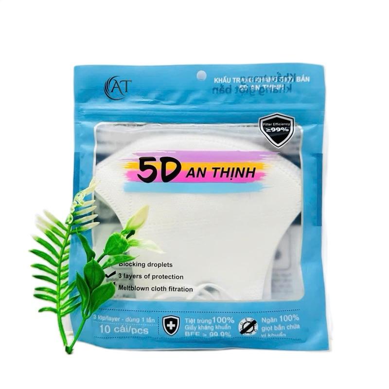 Mẫu Mới [Túi 20] 200-400 Cái Khẩu Trang 5D AN THỊNH 3 Lớp Kháng khuẩn Dùng một lần Phụ Kiện che mặt Nam Đèn Accessories Voi