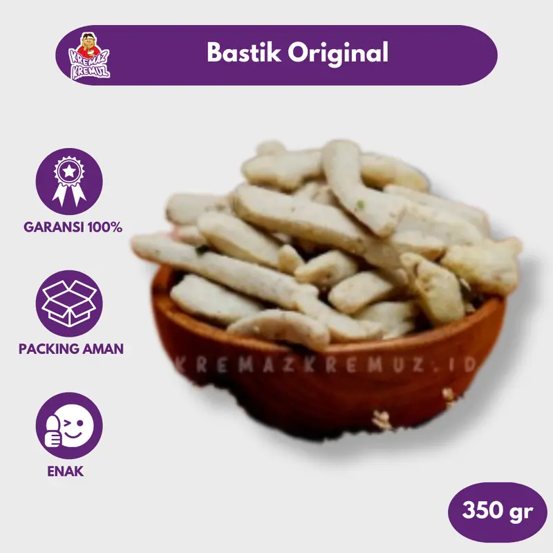 BASTIK BASO GORENG STIK ORIGINAL ASIN CAMILAN GURIH 350 GR 0