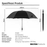 Gambar Payung Golf Besar Jumbo Premium RR 120cm Buka Otomatis Anti Sinar UV Payung Hujan - Merah dari RELTON Kota Bandung 5 Tokopedia