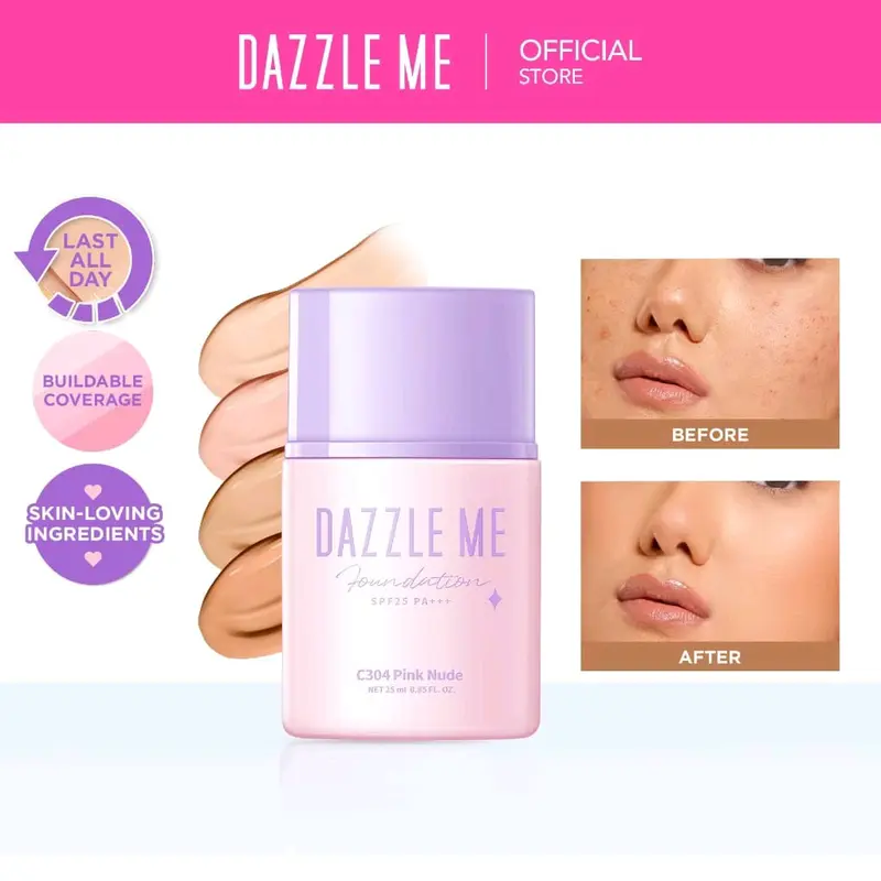 DAZZLE ME DAY BY DAY FOUNDATION - FULL COVERAGE OIL CONTROL LONG LASTING MAKEUP SPF 25+++ 0