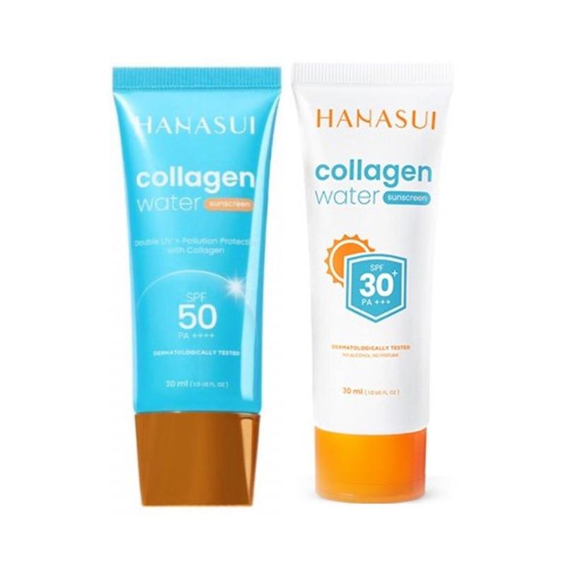 Hanasui Collagen Water Sunscreen SPF 50 PA++ SPF 30 PA ++/HANASUI Collagen Water Sunscreen 30ml BPOM 0