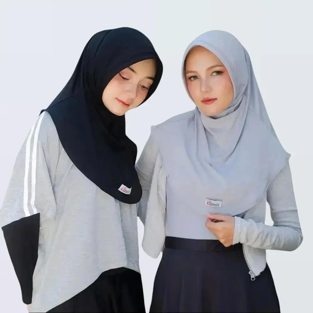 ZIYA Hijab - Bergo Sport Oval Jersey Jilbab Instan Sporty Standar Kerudung Mewah Nyaman Wanita Muslim
