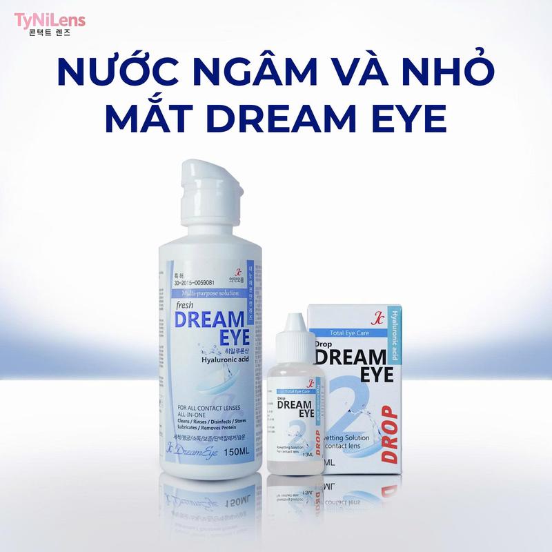  Nước Ngâm Lens Và Nhỏ Mắt Lens Fresh Dream Eye Dung Tích 150ml 13ml 