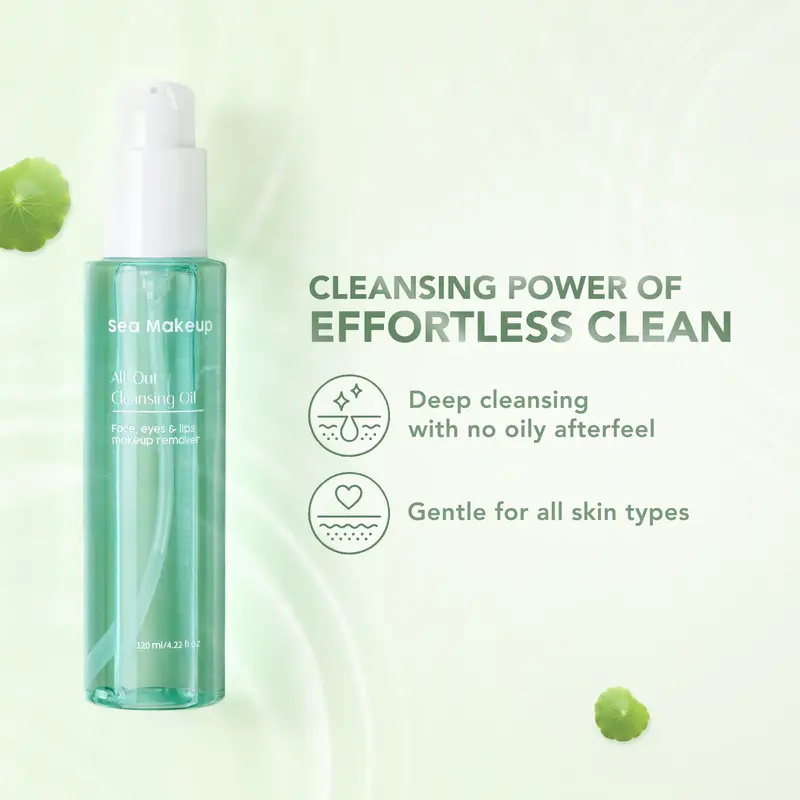 Sea Makeup Gentle and Deep Cleansing Oil - Removes Makeup Effectively Remover Wajah Cleaning Cleanser pembersih oil pembersih Kotoran Muka 1
