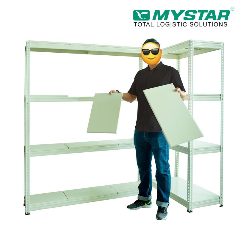 Original Advanced Adjustable MYSTAR Multiple Removeable Metal Shelves Boltless Rack for Bomb Shelter and Storeroom | 1800mm Height | Singapore Local Stock | 4