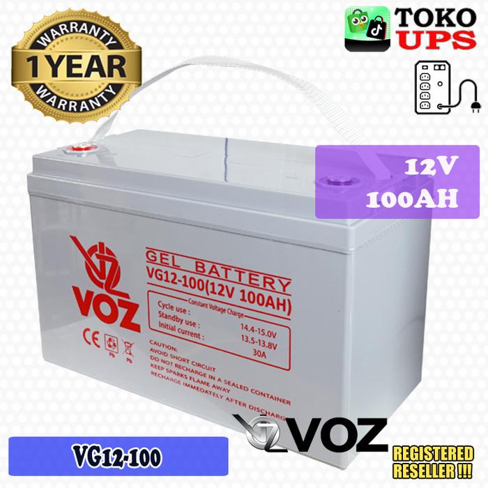 Gambar Baterai VOZ GEL 12V 100AH VG12-100 Garansi 1 Tahun - Unit dari TokoUPS Kota Administrasi Jakarta Pusat Tokopedia