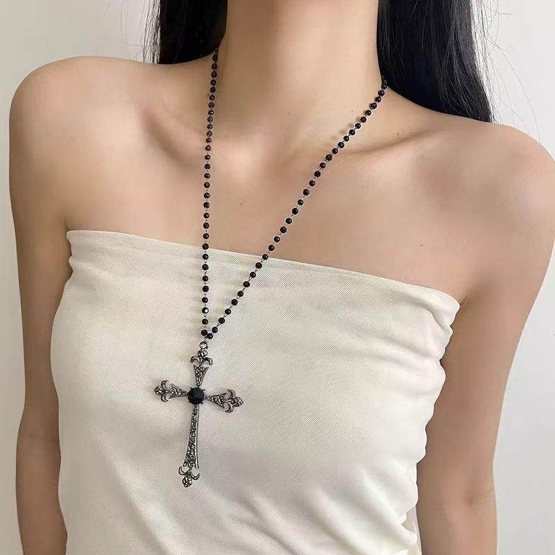  Dây chuyền chữ thập thánh giá đính đá kim cương nhân tạo vòng cổ nữ 