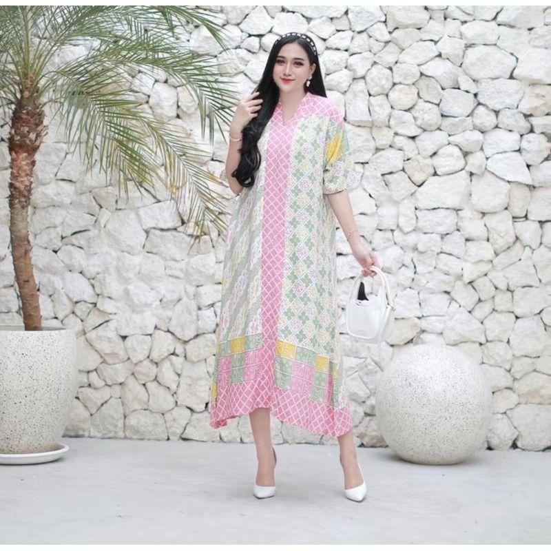 Product Introduction of Daster ziggy belbon Ld 120 PJ 110 bahan rayon  super premium Dress Wanita Busui 4
