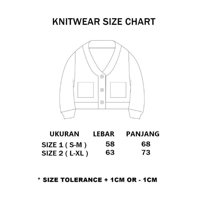 msa cardigan knitwear Knitwear-sweater rajut premium Unisex Motif Hitam Crewneck Baju casual Sweatshirt Cowok Wanita Oversize 5
