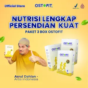 Susu Ostofit 3 Box Original Diskon 50% | Minuman Susu Bubuk Untuk Tulang & Sendi | BPOM HALAL |  Bahan Alami |  [Bisa COD] Dairy Milk Manis | AKUN RESMI OSTOFIT