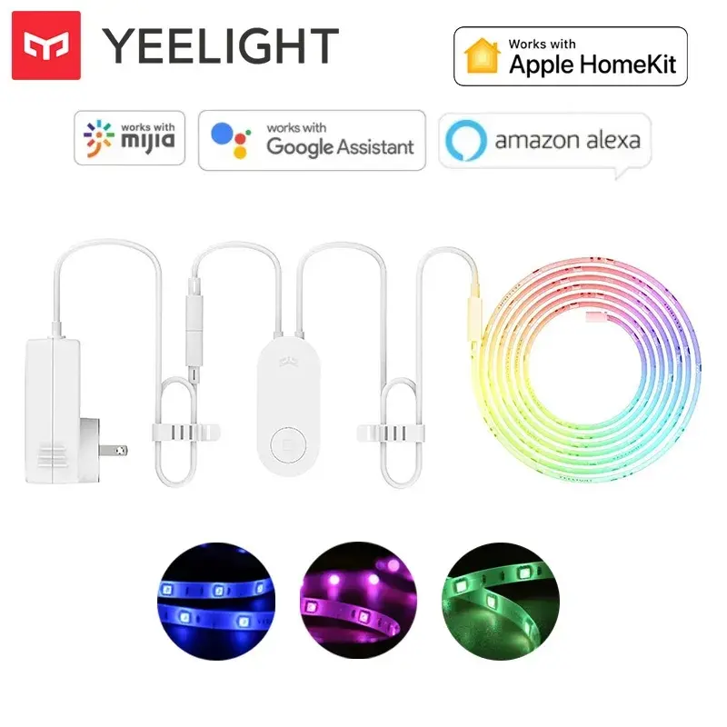 Yeelight Aurora Smart Light Strip 1S Plus LED RGB Colorful 2M/5M WiFi Remote Control with APP for Assistant Homekit for Xiaomi smart home
