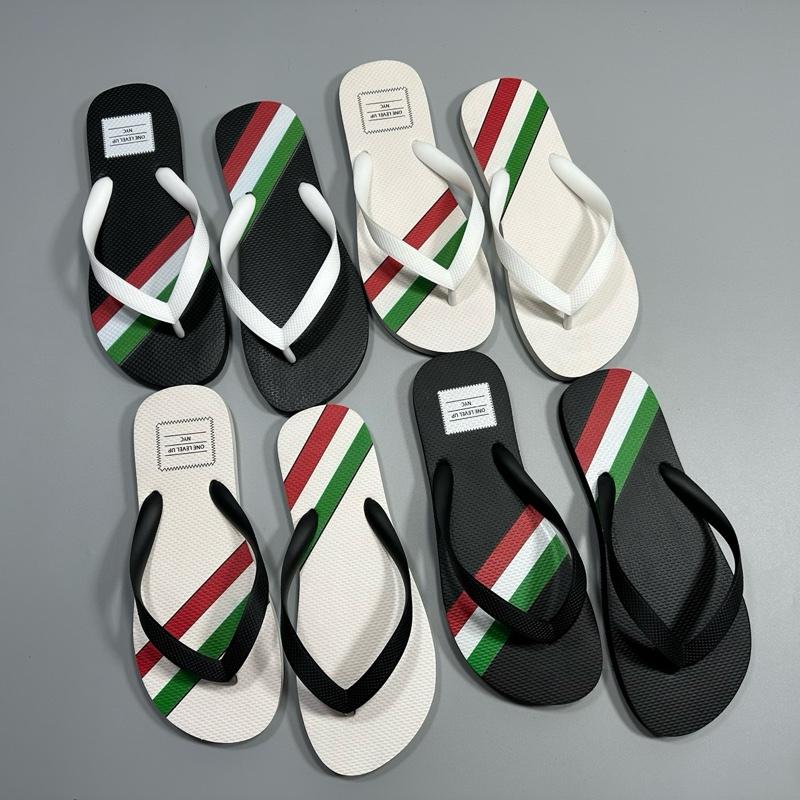  Dép Thái Lan kẻ sọc Đen Trắng dép cao su dép xỏ ngón tông lào dép nam đế bằng dép boy phố 