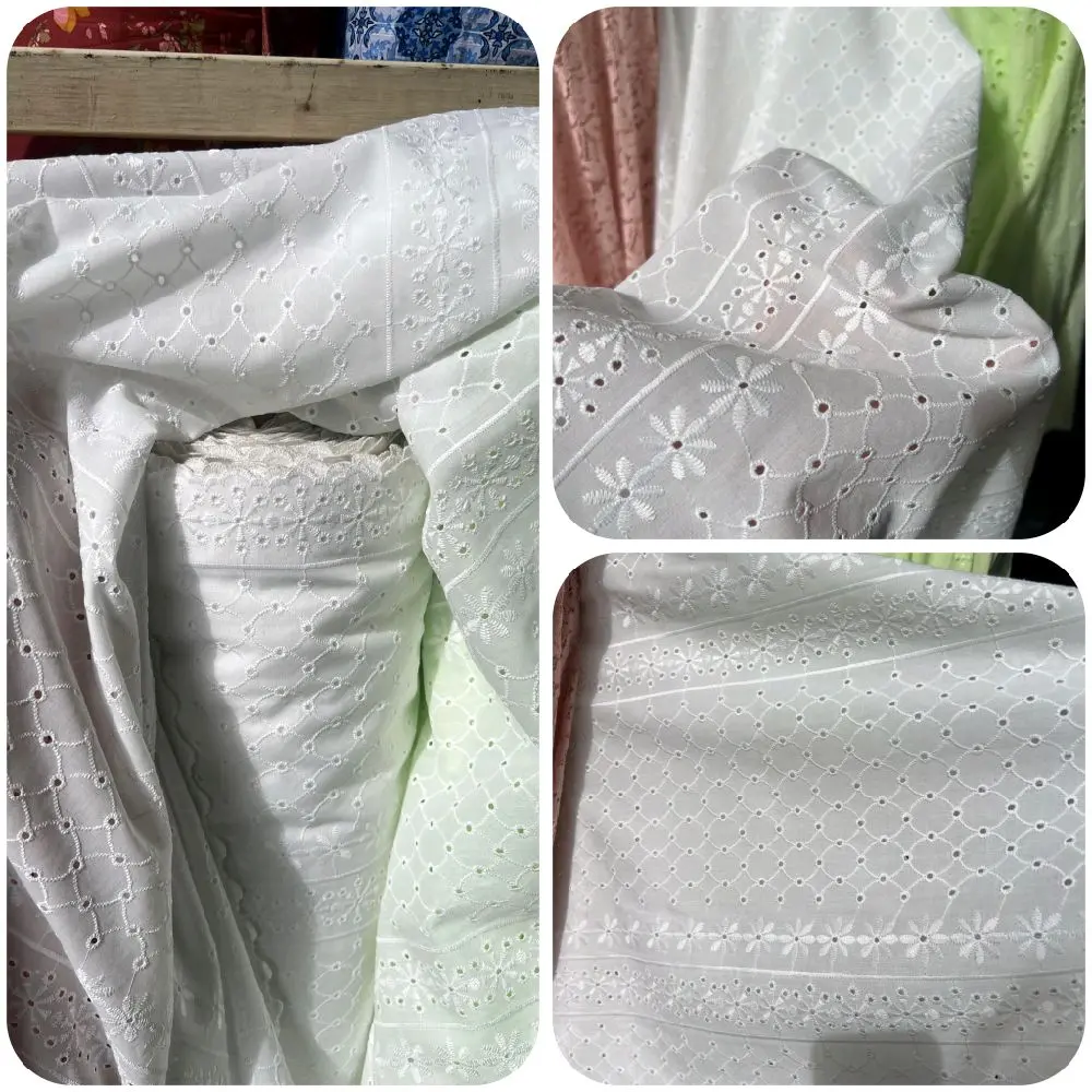 KATUN BORDIR MOTIF KATUN FUL KATUN| harga 0,5meter