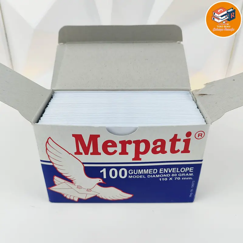 Amplop Putih Merpati 1Pak Isi 50/100 Amplop Undangan Kecil 2