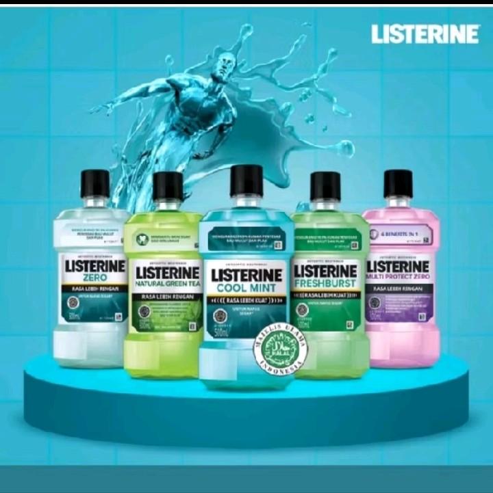 Listerin obat kumur antiseptic greentea & coolmint 250ml 0