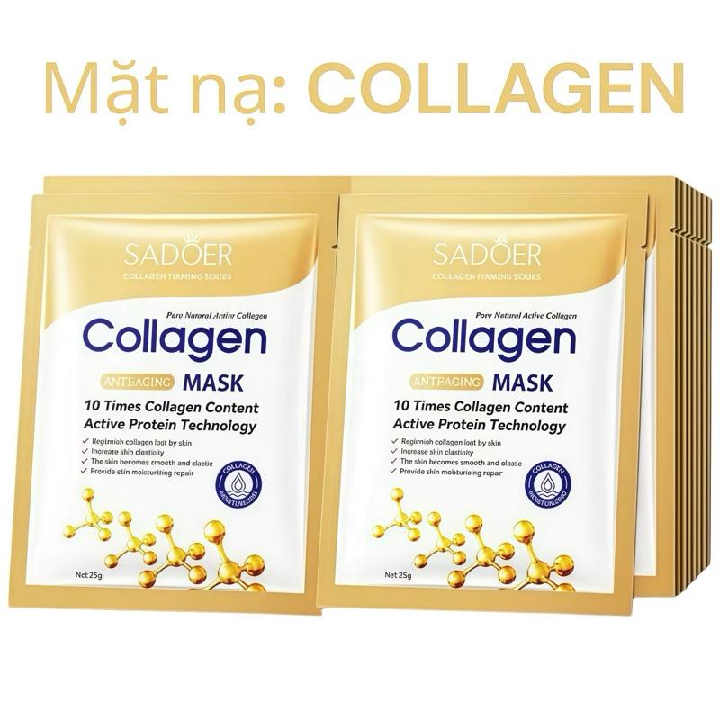 Mặt nạ Collagen yến tươi hỗ trợ làm dịu phục hồi cấp ẩm trắng da giảm nám thu nhỏ lỗ chân lông làm đẹp da mặt skincare cấp ẩm trắng sáng women cosmetics . Dưỡng Ẩm Da Mask Đắp Mặt Dưỡng Da Mặt mặt nạ  giấy kiểm soát lỗ chân lông collagen  phục hồi da