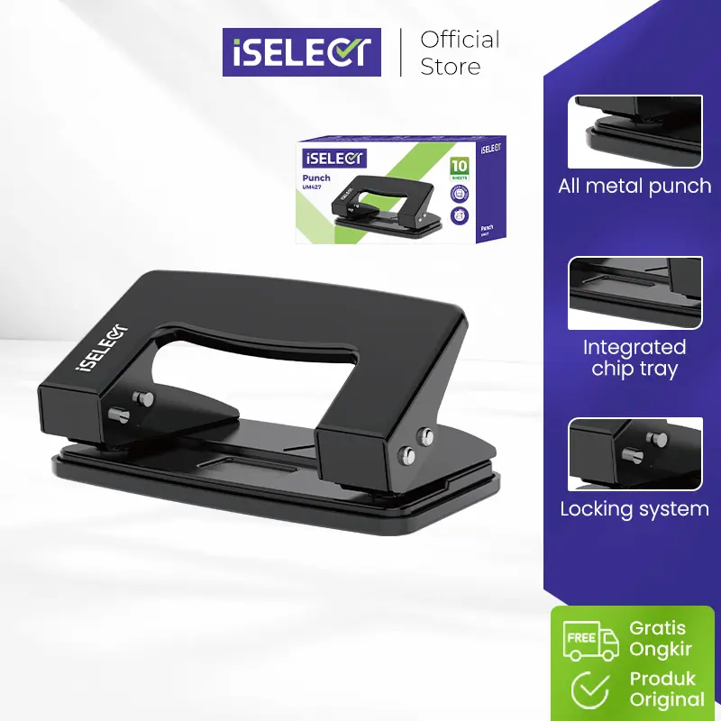 I-Select Pembolong Kertas Kantor / Hole Puncher for Office UM427 UM428 UM429