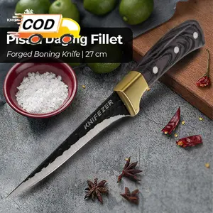 Pisau Daging Fillet Stainless Steel 3Cr13 Boning Knife Anti Karat Tajam Untuk Ikan Tulang Dapur Profesional