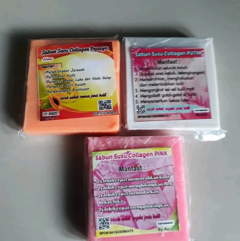 Sabun Susu Collagen ,Sabun Pemutih Badan by Ayu 1