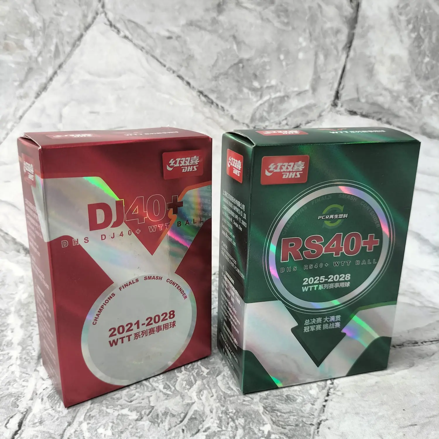 Bola Pingpong DHS DJ40+ RS40+ WTT WORLDS NEW - Bola Tenis Meja isi 6 PCS Kemasan Baru Seri 2021-2028 dan 2025-2028