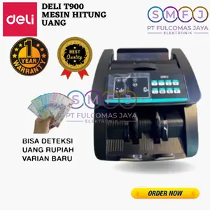 DELI T900 Money Counter DELI CT900 / Mesin Hitung Uang / Deli CT 900 Penghitung Uang GARANSI RESMI