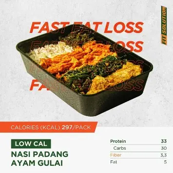 FAST FAT LOSS (9 Meals) *Under 300kcal/pack Low Calories Healthy Prep Meal Catering 6