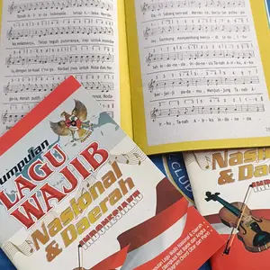 Buku LAGU WAJIB NASIONAL & DAERAH INDONESIAKU - 64Hal LM