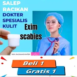 BELI 1 GRATIS 1 Krim Racikan Spesialis Kulit untuk Gatal Alergi Scabies Psoriasis dan Kutu Air